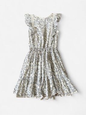 Polo by Ralph Lauren Cream Dress with Blue Floral Print